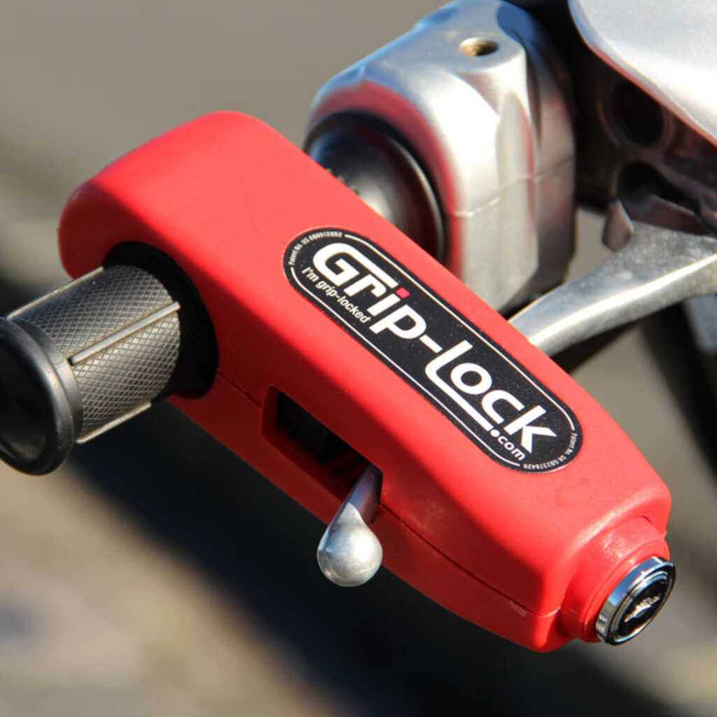 Grip Lock Handlebar Lock - Red